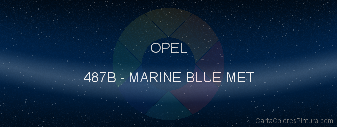 Pintura Opel 487B Marine Blue Met