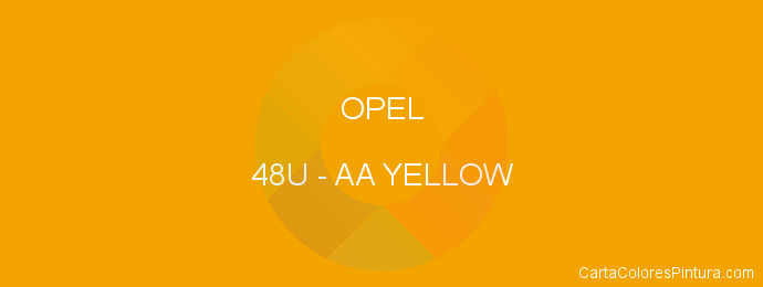 Pintura Opel 48U Aa Yellow