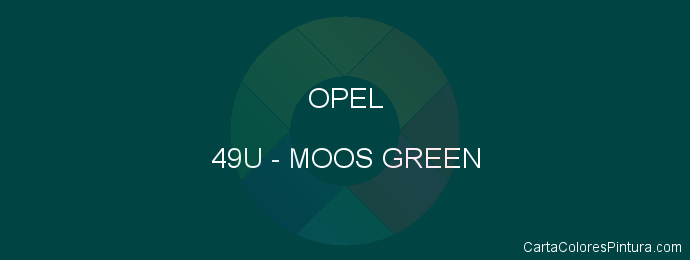 Pintura Opel 49U Moos Green