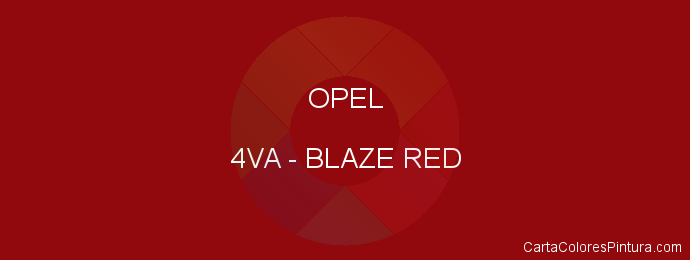 Pintura Opel 4VA Blaze Red