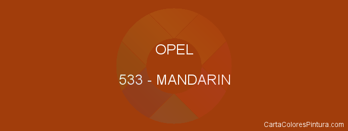 Pintura Opel 533 Mandarin