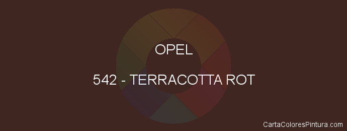 Pintura Opel 542 Terracotta Rot