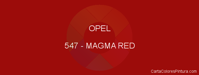 Pintura Opel 547 Magma Red