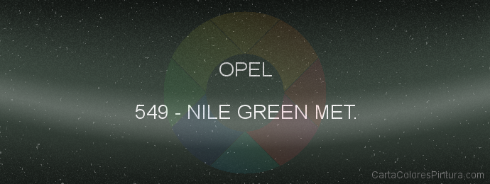 Pintura Opel 549 Nile Green Met.