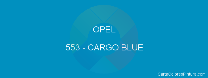 Pintura Opel 553 Cargo Blue