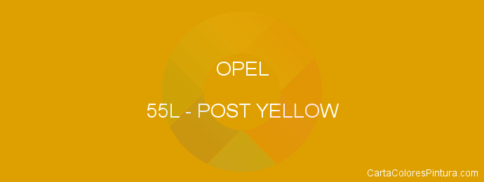 Pintura Opel 55L Post Yellow