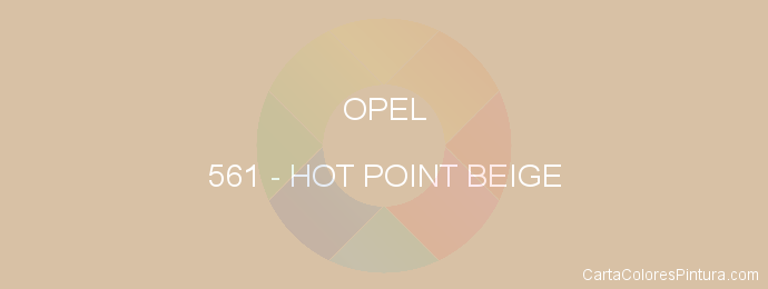 Pintura Opel 561 Hot Point Beige