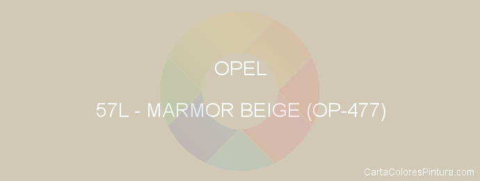 Pintura Opel 57L Marmor Beige (op-477)