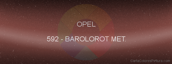 Pintura Opel 592 Barolorot Met.