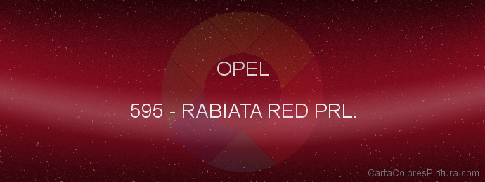 Pintura Opel 595 Rabiata Red Prl.