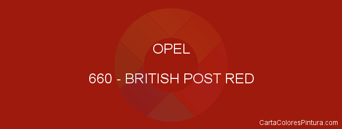 Pintura Opel 660 British Post Red