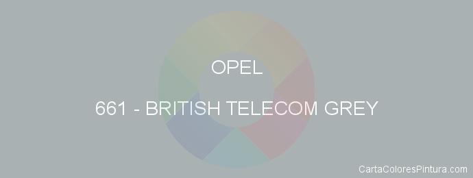 Pintura Opel 661 British Telecom Grey