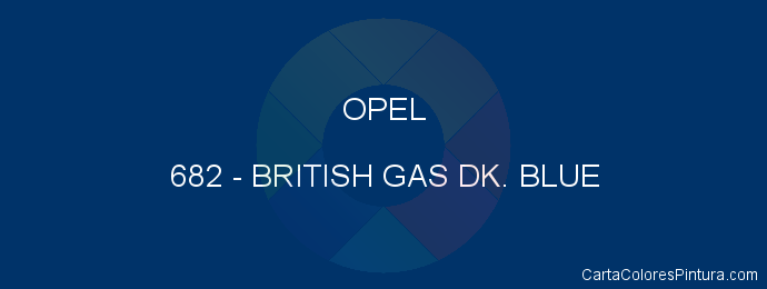 Pintura Opel 682 British Gas Dk. Blue