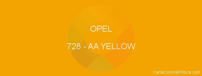 Pintura Opel 728 Aa Yellow