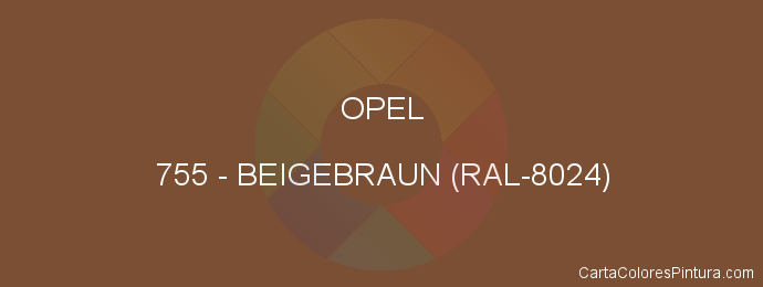 Pintura Opel 755 Beigebraun (ral-8024)