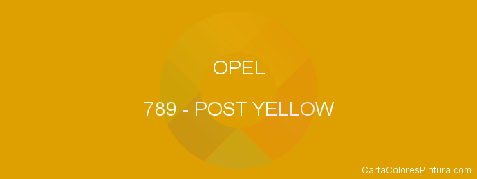 Pintura Opel 789 Post Yellow