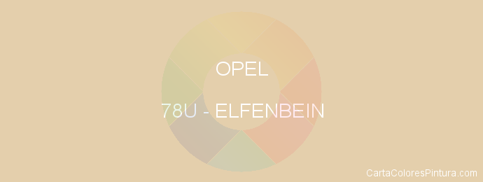 Pintura Opel 78U Elfenbein