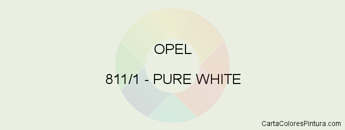 Pintura Opel 811/1 Pure White