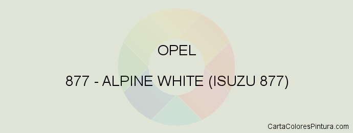 Pintura Opel 877 Alpine White (isuzu 877)