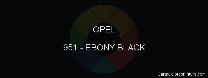 Pintura Opel 951 Ebony Black
