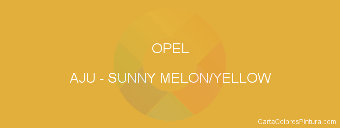 Pintura Opel AJU Sunny Melon/yellow