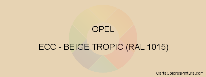 Pintura Opel ECC Beige Tropic (ral 1015)