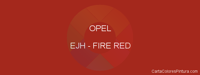 Pintura Opel EJH Fire Red