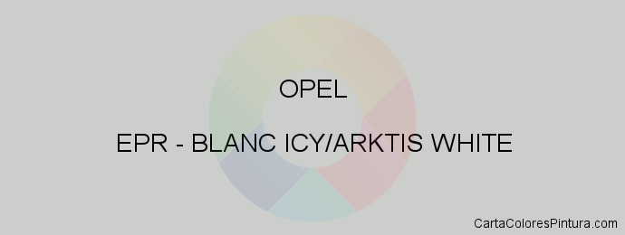 Pintura Opel EPR Blanc Icy/arktis White