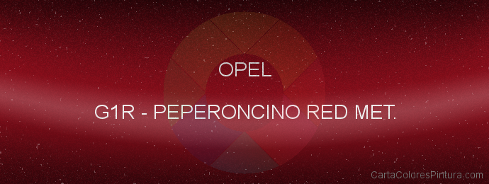 Pintura Opel G1R Peperoncino Red Met.