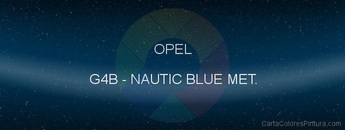 Pintura Opel G4B Nautic Blue Met.