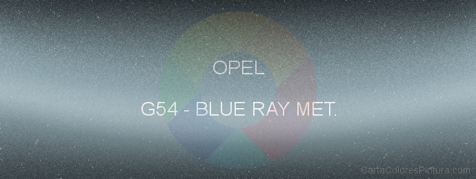 Pintura Opel G54 Blue Ray Met.
