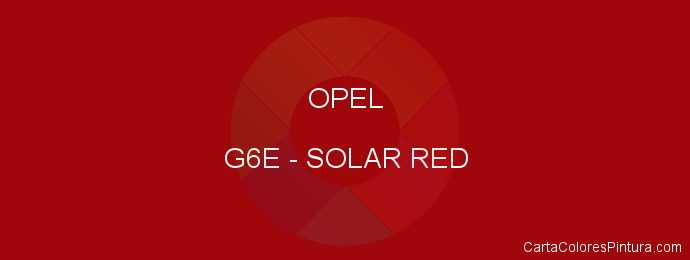 Pintura Opel G6E Solar Red