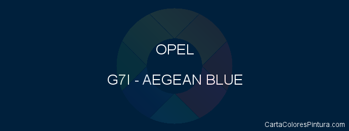 Pintura Opel G7I Aegean Blue