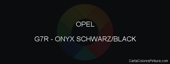 Pintura Opel G7R Onyx Schwarz/black