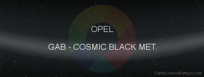 Pintura Opel GAB Cosmic Black Met.