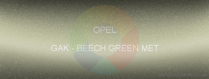 Pintura Opel GAK Beech Green Met