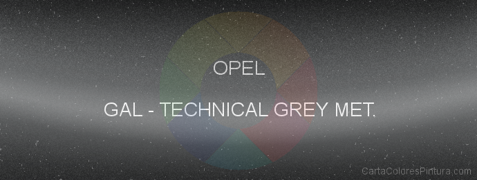 Pintura Opel GAL Technical Grey Met.