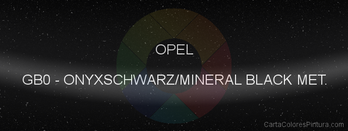 Pintura Opel GB0 Onyxschwarz/mineral Black Met.