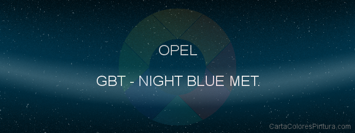 Pintura Opel GBT Night Blue Met.