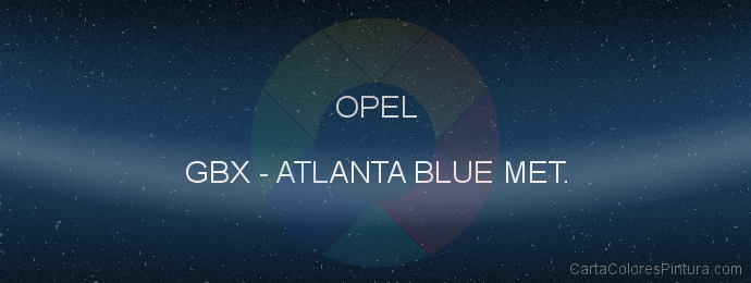 Pintura Opel GBX Atlanta Blue Met.