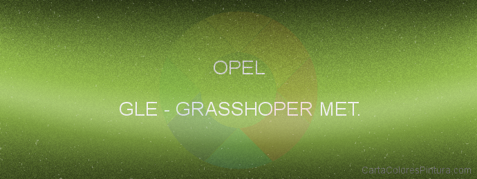 Pintura Opel GLE Grasshoper Met.