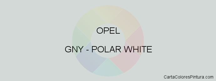 Pintura Opel GNY Polar White