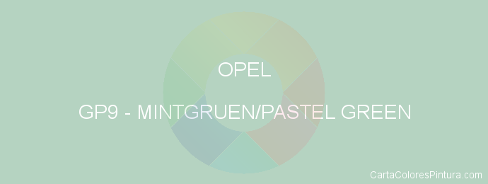 Pintura Opel GP9 Mintgruen/pastel Green