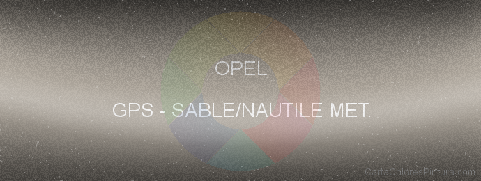Pintura Opel GPS Sable/nautile Met.