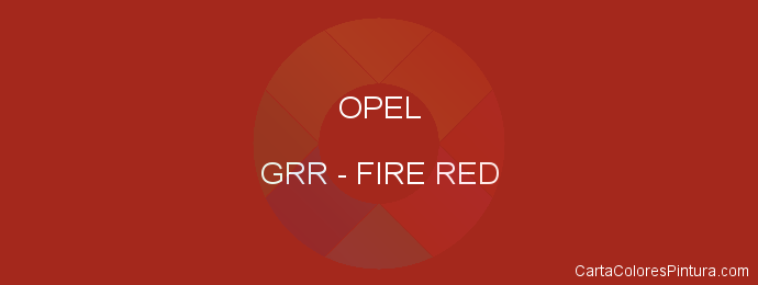 Pintura Opel GRR Fire Red