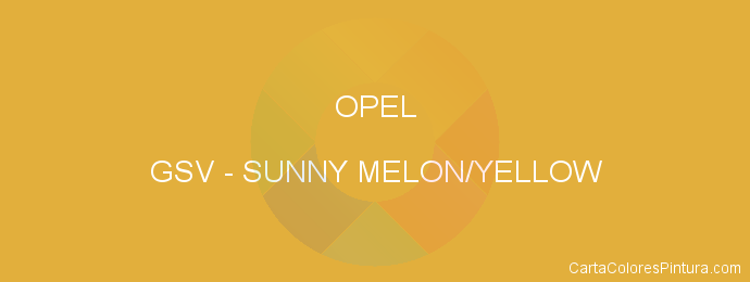 Pintura Opel GSV Sunny Melon/yellow