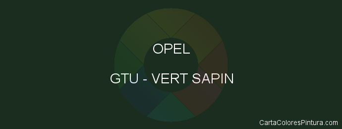 Pintura Opel GTU Vert Sapin