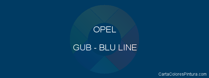 Pintura Opel GUB Blu Line