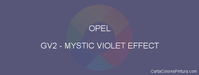 Pintura Opel GV2 Mystic Violet Effect