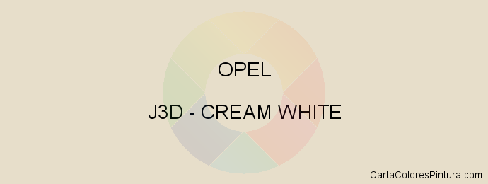 Pintura Opel J3D Cream White